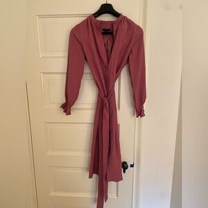 J. Crew Mauve Long-Sleeve Dress